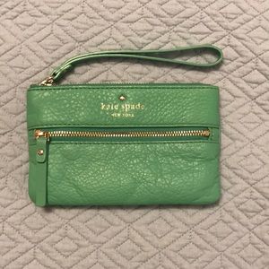 Green Kate Spade Wristlet